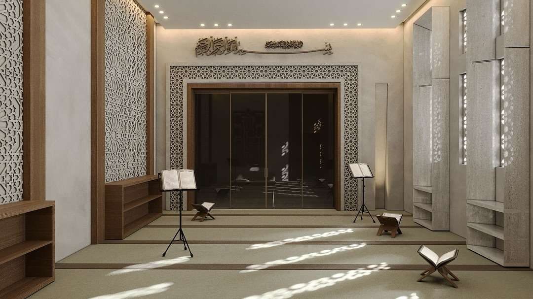 التصميم الداخلي للمسجد